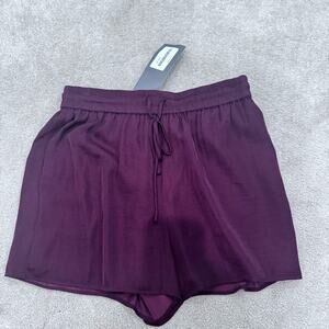 NWT Women's Forever Lovely burgundy shorts, size M